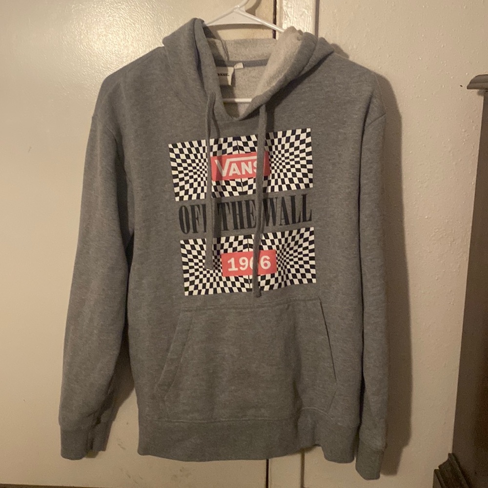 grey vans hoodie